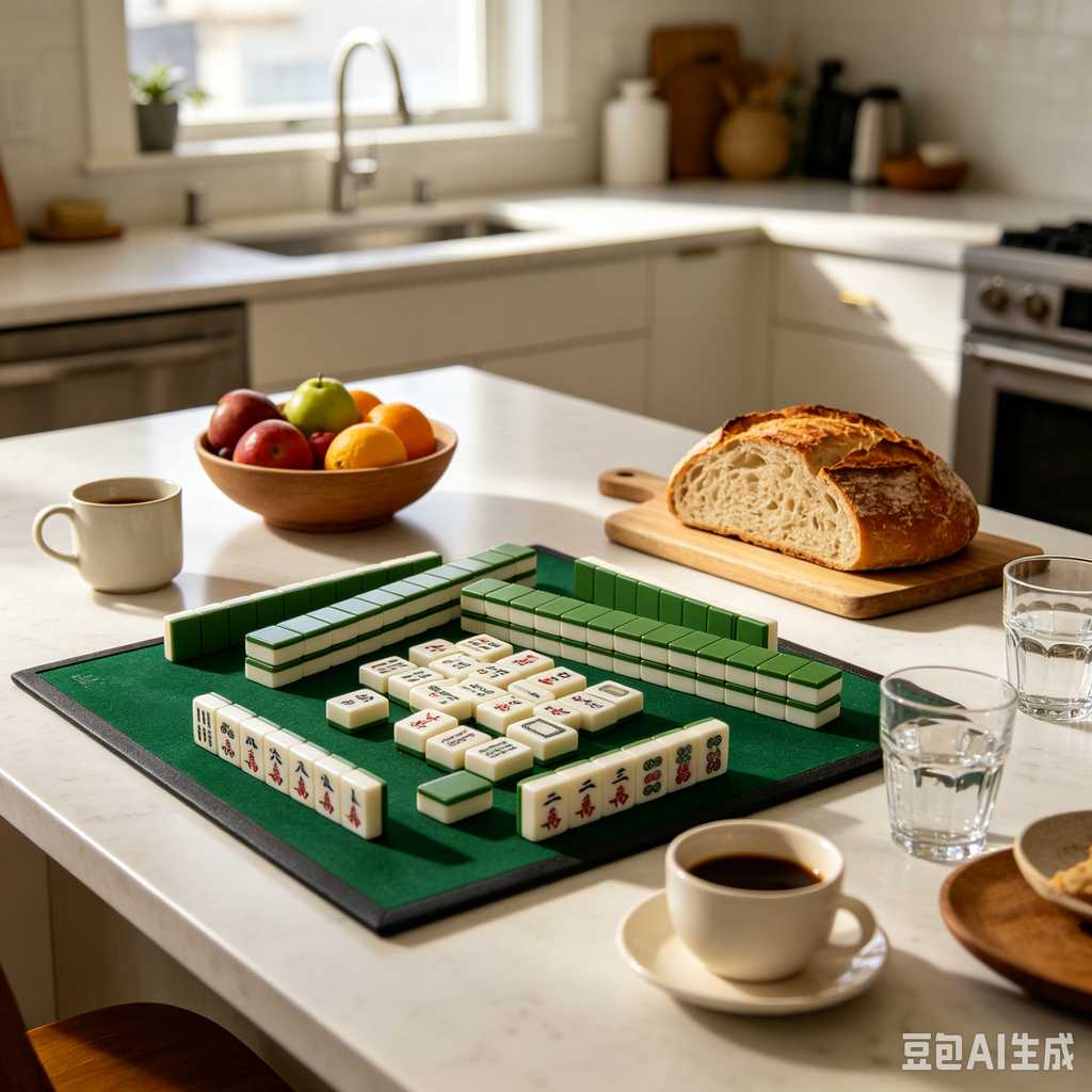 blue crystal mahjong set
