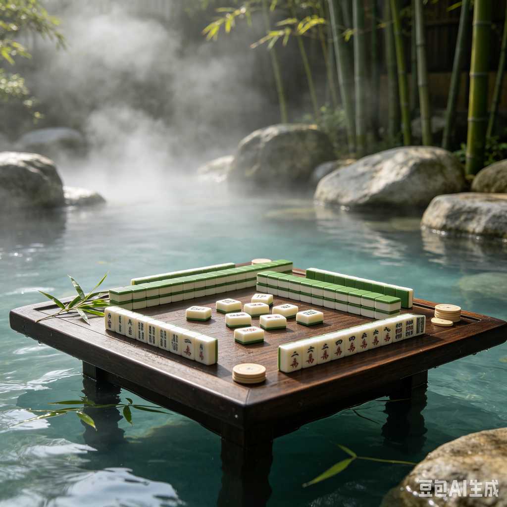 retro vintage mahjong set